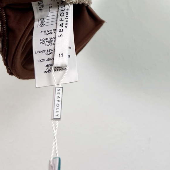 NWT Seafolly DD Serpentine Snakeskin Print Bikini Top - Picture 5 of 7